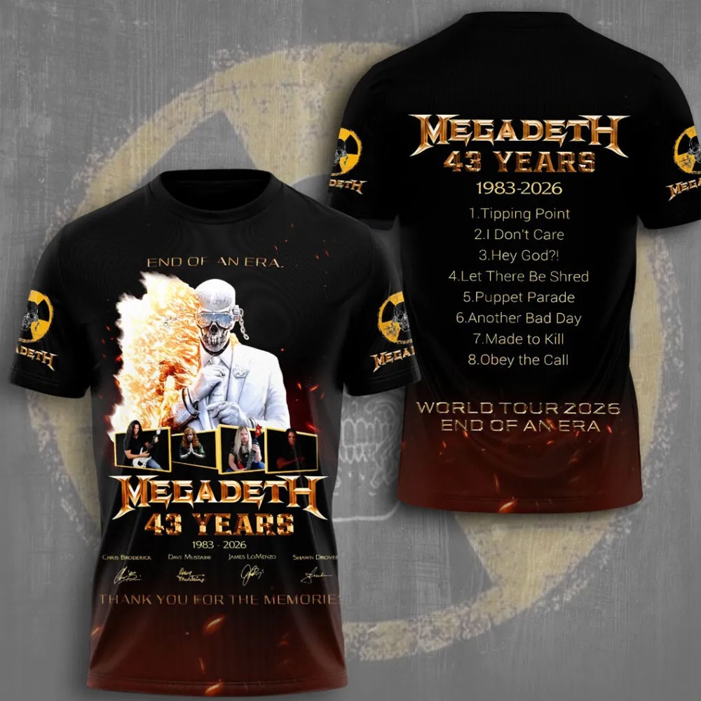 Meg adeth World Tour 2026 3D Apparel T-Shirt