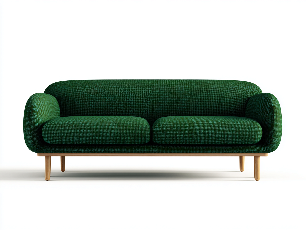 Sofás lineales tela 180x85x80 cm - verde - diseño moderno compacto-Kasarainterior