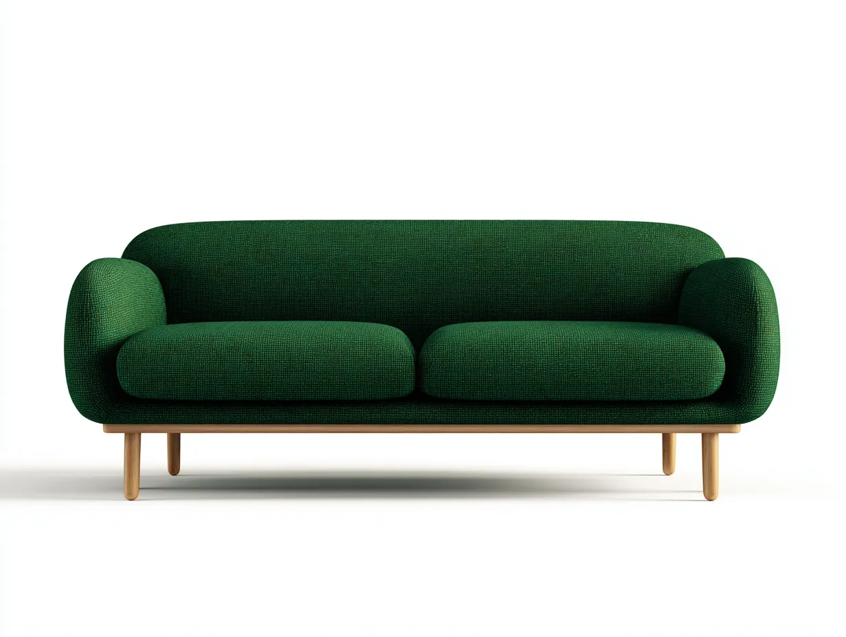 Sofás lineales tela 180x85x80 cm - verde - diseño moderno compacto-Kasarainterior