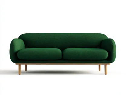 Sofás lineales tela 180x85x80 cm - verde - diseño moderno compacto-Kasarainterior