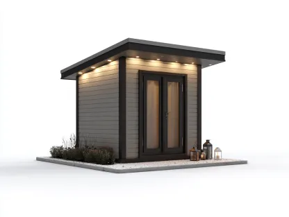 Casetas de jardín de madera 220x200x230 cm - Gris oscuro - Puerta doble - Diseño moderno-Kasarainterior