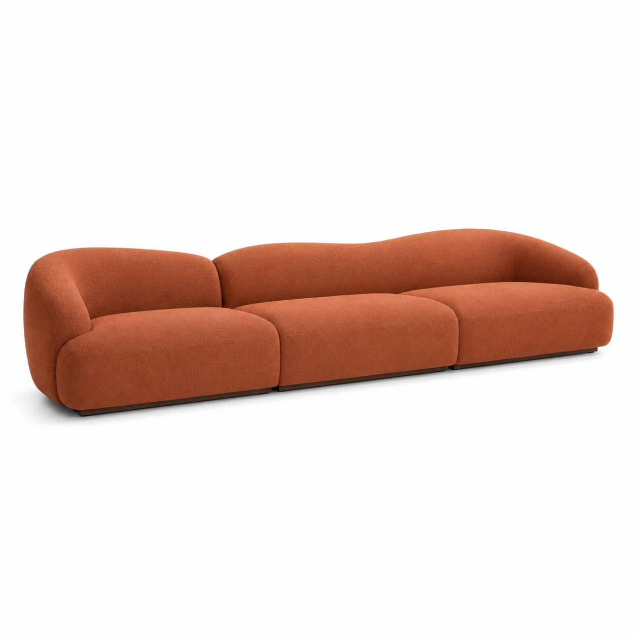 Niedriges Lounge Sofa Terra mit beweglichen Rückenlehnen 300 cm-Furnologyhome