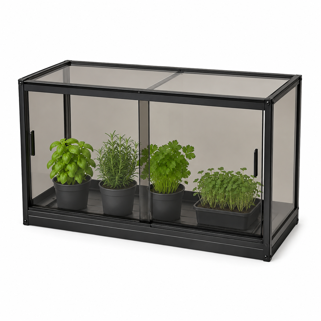 Fensterbank Gewächshaus Regal Rauchglas 120 cm-Furnologyhome