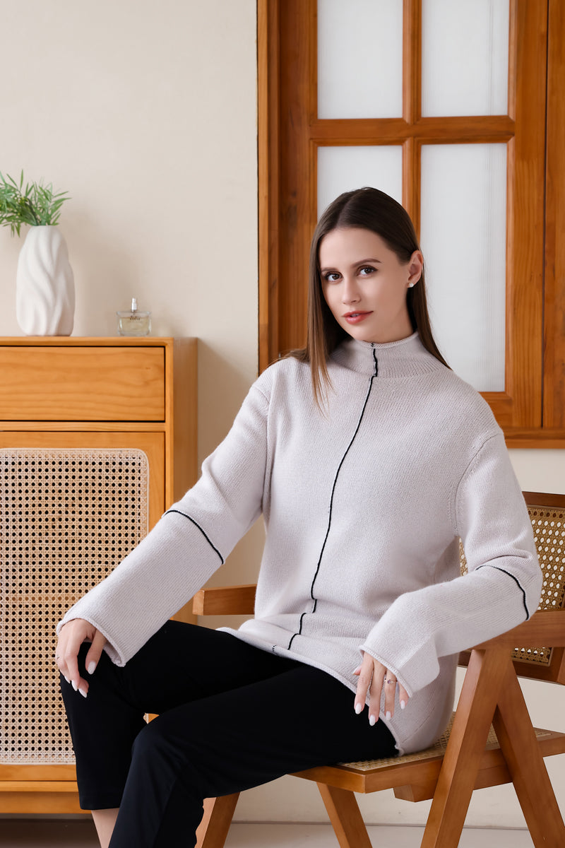 Amelia High Neck Sweater