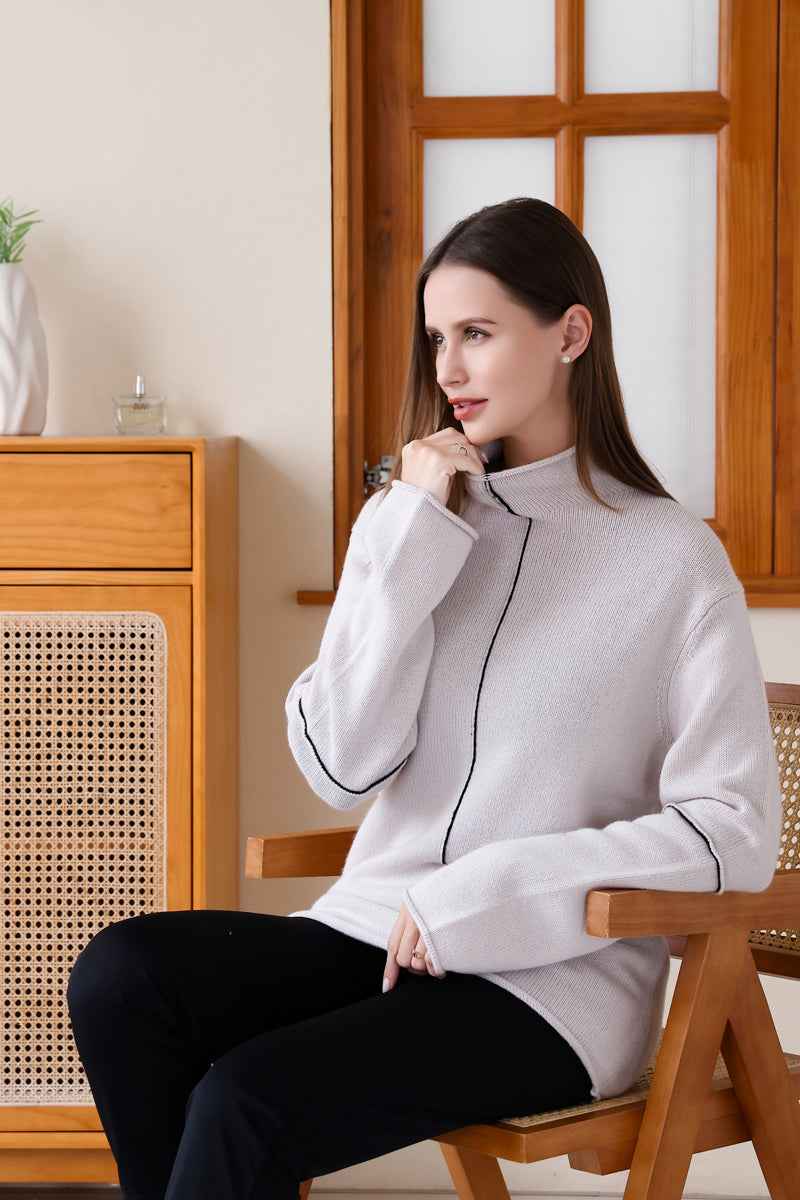 Amelia High Neck Sweater