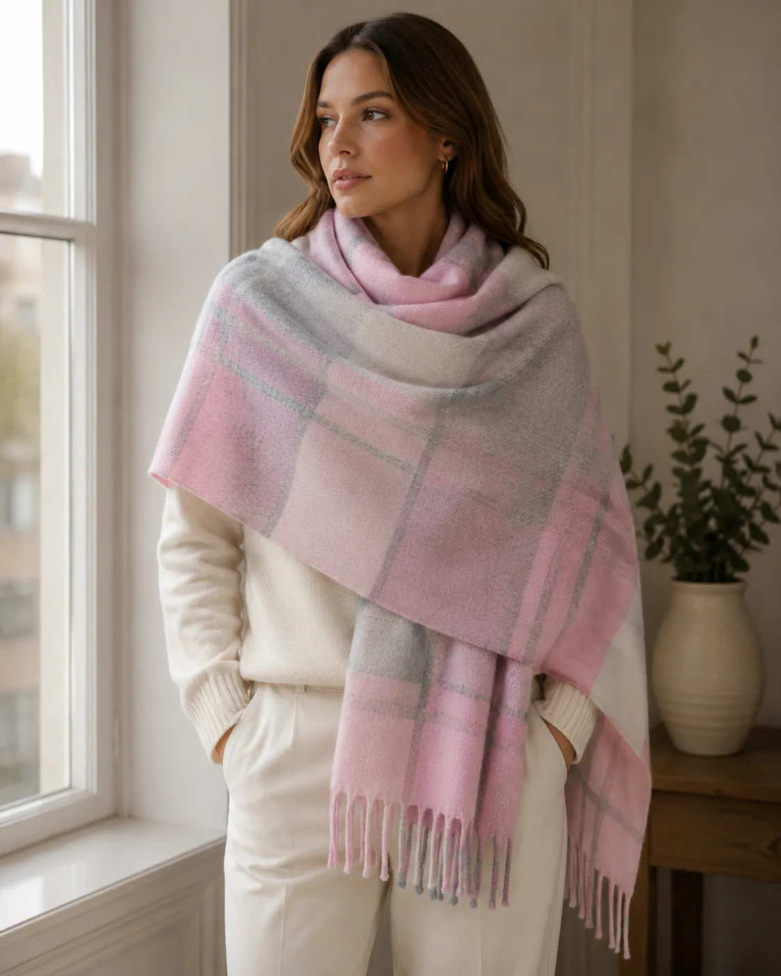 Paris Lambswool Oversized Scarf