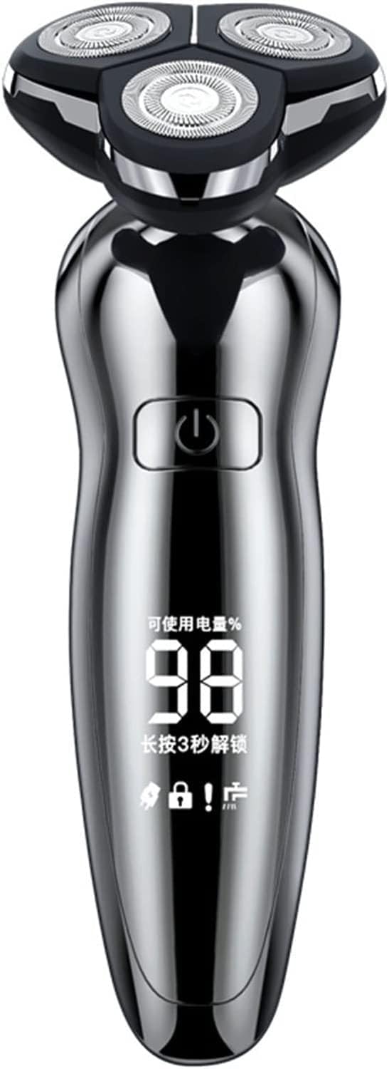 Afeitadora eléctrica multifunción para hombre - Kit recargable de cuidado facial - Lámina doble para afeitado - Pantalla inteligente de nivel de carga-Mavoraadecor