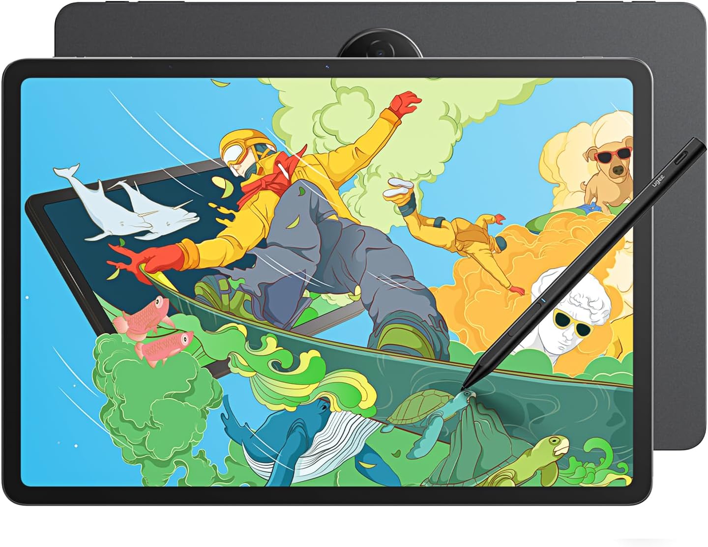 Ugee UT3 Tableta Android de 14,25 pulgadas - Pantalla 2.4K de 2400 x 1600 píxeles - Memoria RAM de 8 GB y almacenamiento de 256 GB - U Pencil y batería de 10000 mAh-Mavoraadecor
