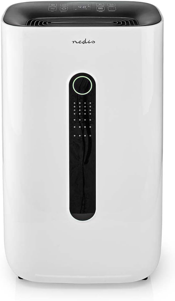 Nedis DEHU20WTW deshumidificador WiFi 20 L al día - SmartLife y modo automático - Secado de ropa - Higrostato regulable para espacios de 195 metros cúbicos-Mavoraadecor