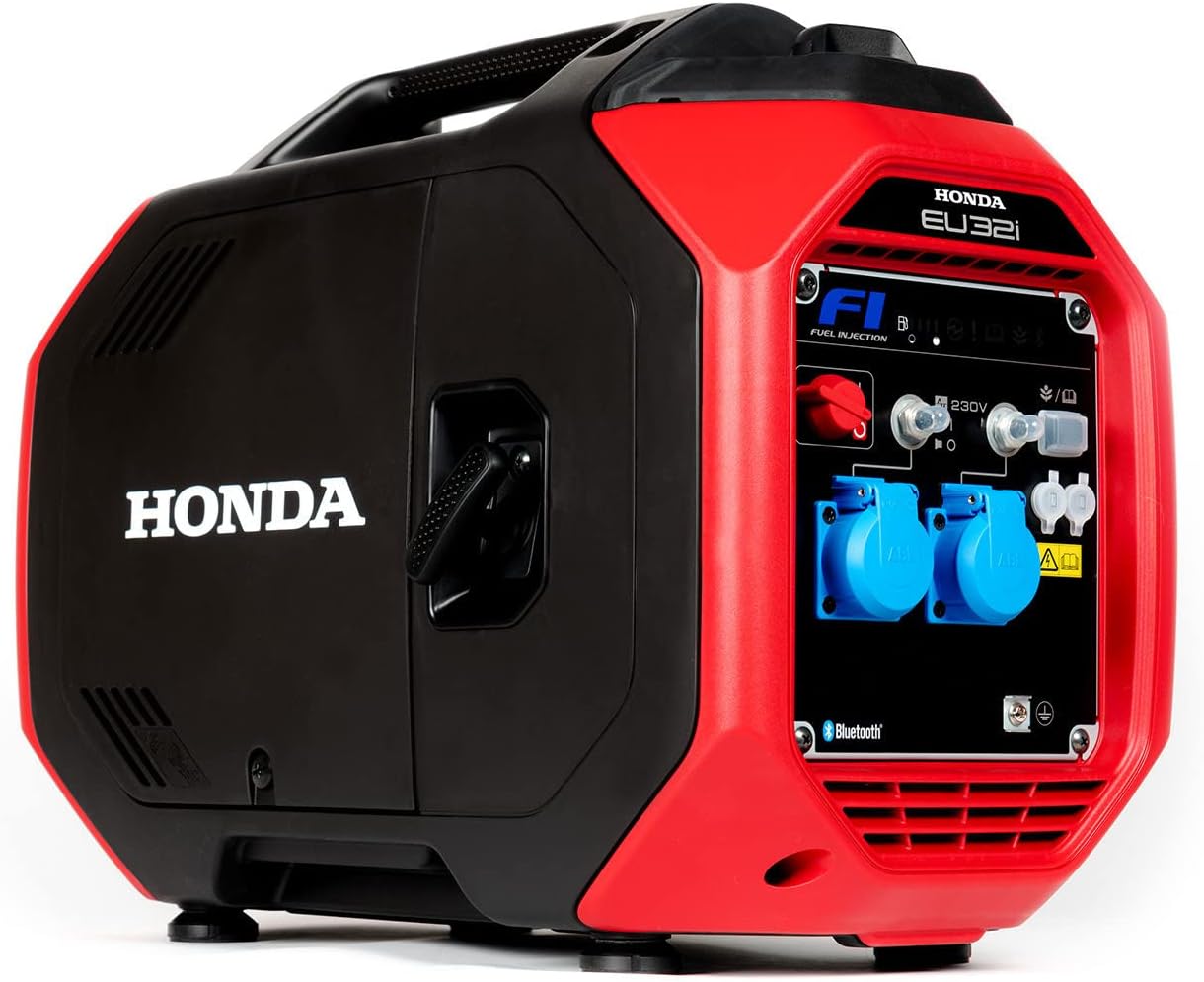 Honda EU32i generador inverter de gasolina - Potencia de salida de 3200 W - Tensión de 230 V - Inyección electrónica y diseño portátil de 29,78 kg-Mavoraadecor