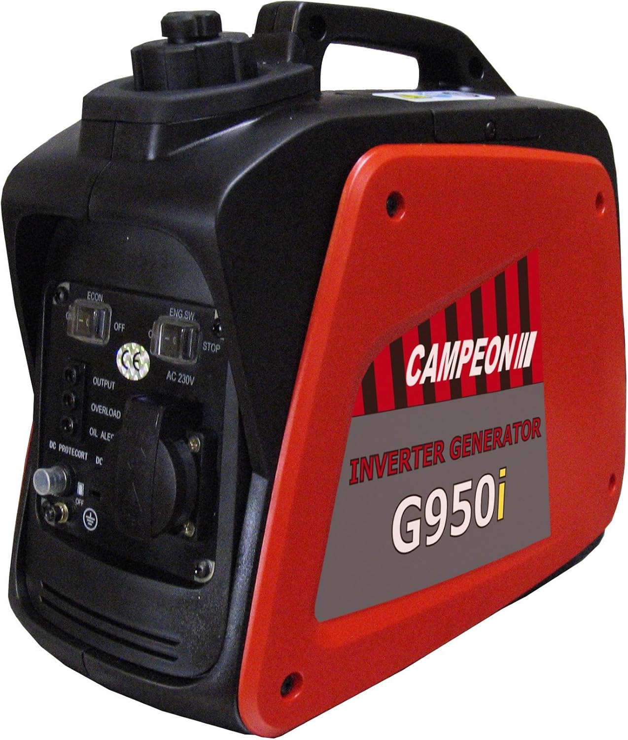 Campeón G950i Generador portátil de gasolina - Potencia de 950 W y salida de 230 V - Bajo consumo de combustible - Para respaldo doméstico y emergencias-Mavoraadecor