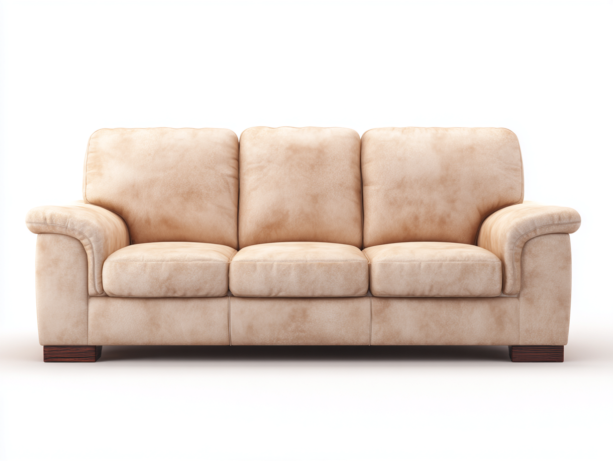 Sofás 3 plazas tela 205x95x85 cm beige salón estilo moderno confortable-Mavoraadecor