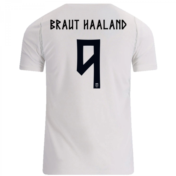 2026 World Cup Norway National Team Cream White Third Erling Haaland #9 Summer Limited Jersey