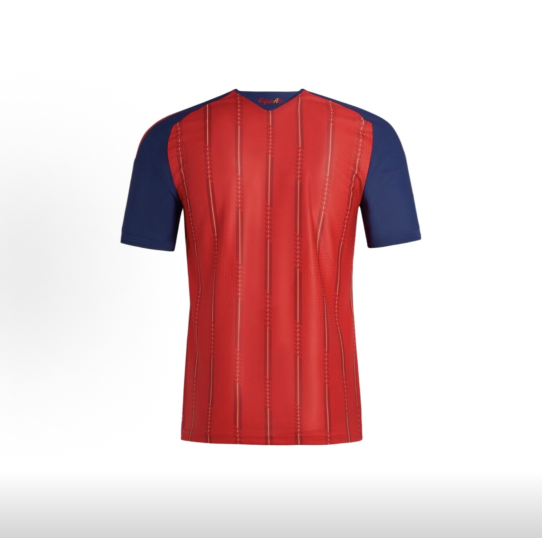 2026 World Cup Champions Spain Home Authentic Player Version 2-Star Quick Dry Slim Striped Men Soccer Jersey Spain Climacool