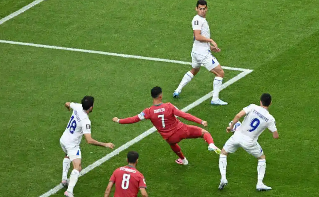 Ronaldo scoring goal
