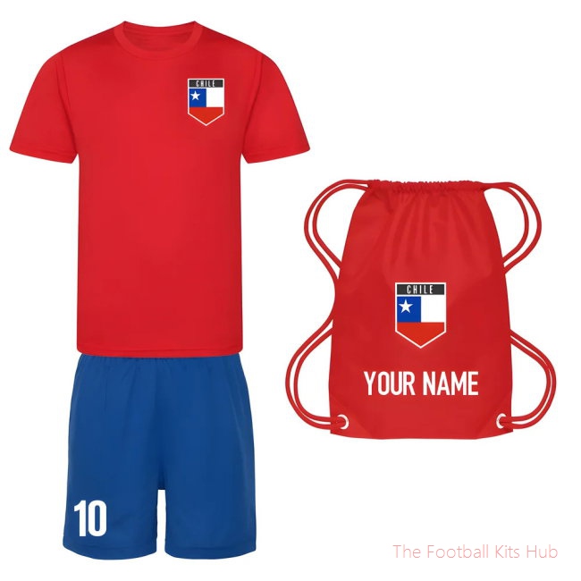 Men Personalised Chile Training Kit Package-UniFootball Store