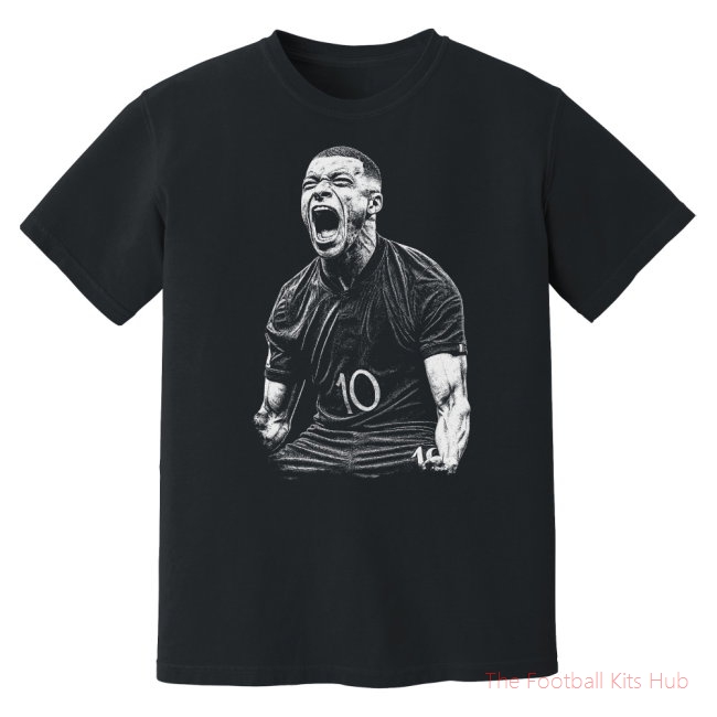 Mbappe France Phantom Graphic Tee - Black-UniFootball Store