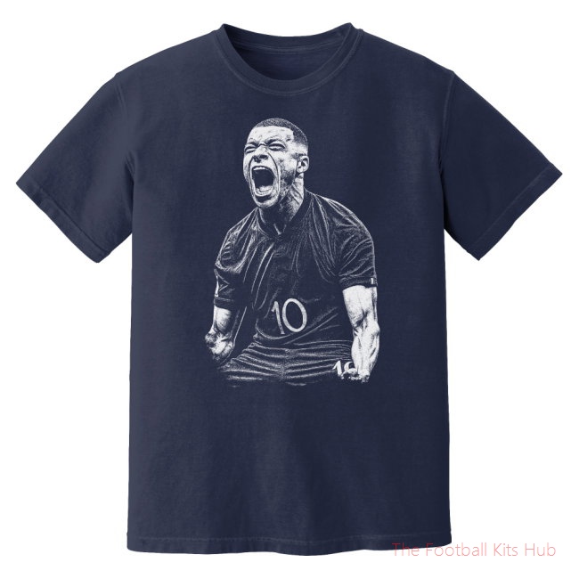 Mbappe France Phantom Graphic Tee - Navy-UniFootball Store