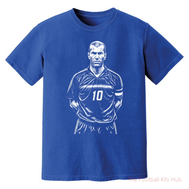 Zidane France Phantom Graphic Tee - Blue-UniFootball Store