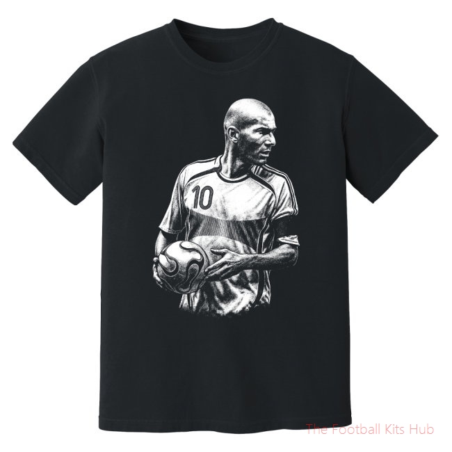 Zidane France World Cup Phantom Graphic Tee - Black-UniFootball Store