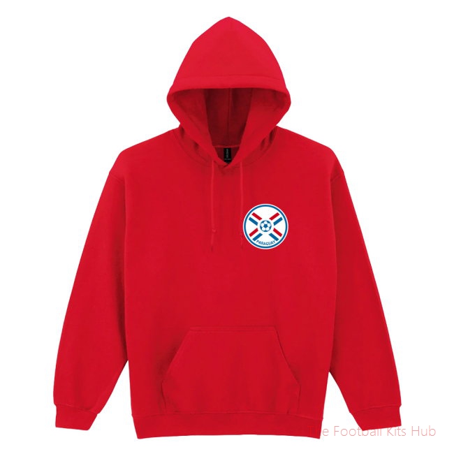 Men Paraguay National Team Hoodie (Red)-UniFootball Store