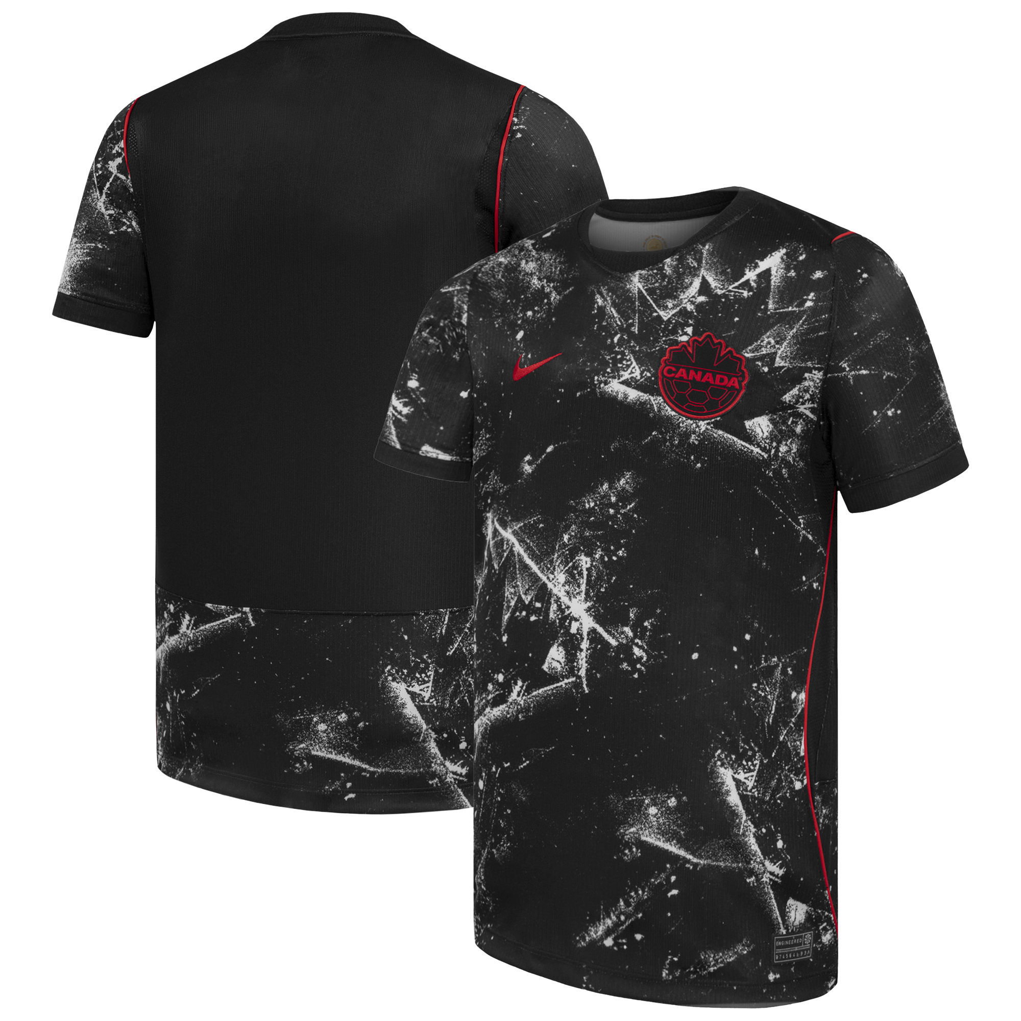 Canada Soccer 2026 Away Stadium Replica Jersey - Black | UniFootball Store