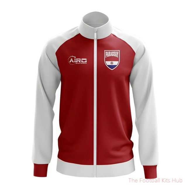 Paraguay Concept Football Track Jacket (Red) - Kids-UniFootball Store