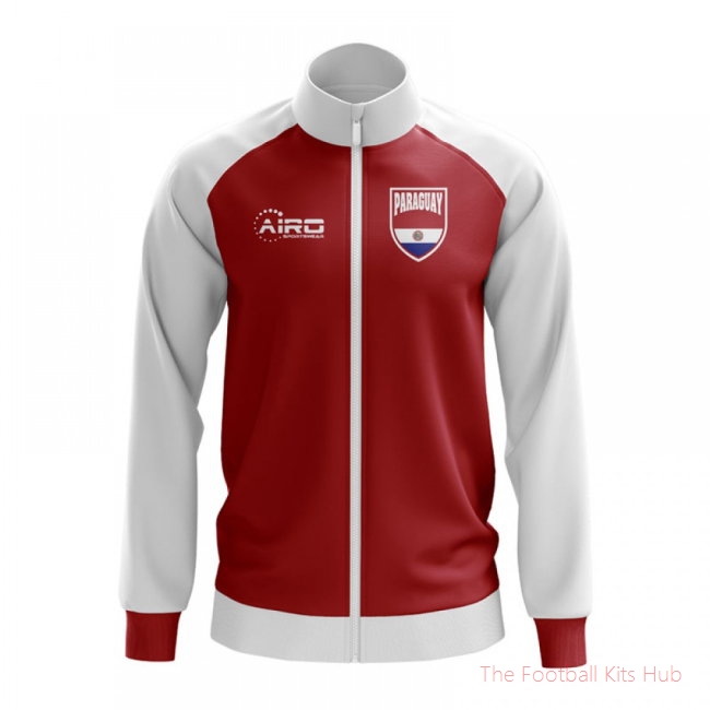 Paraguay Concept Football Track Jacket (Red)-UniFootball Store