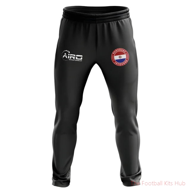 Paraguay Concept Football Training Pants (Black)-UniFootball Store