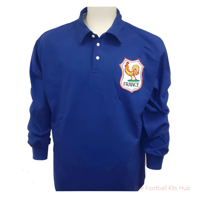 France 1954 World Cup Retro Football Shirt-UniFootball Store