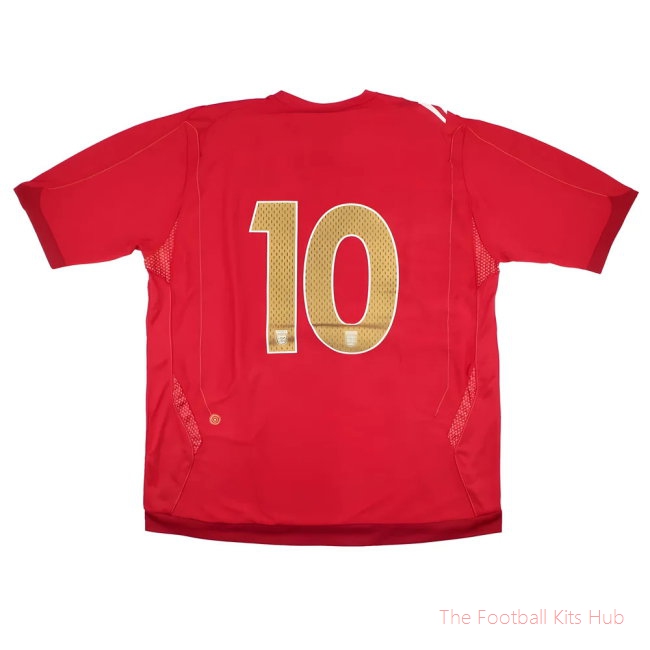 England 2006-08 Away (#10) (XL) (Excellent)-UniFootball Store