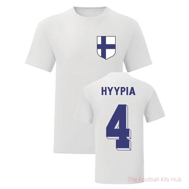 Sami Hyypia Finland National Hero Tee (White)-UniFootball Store