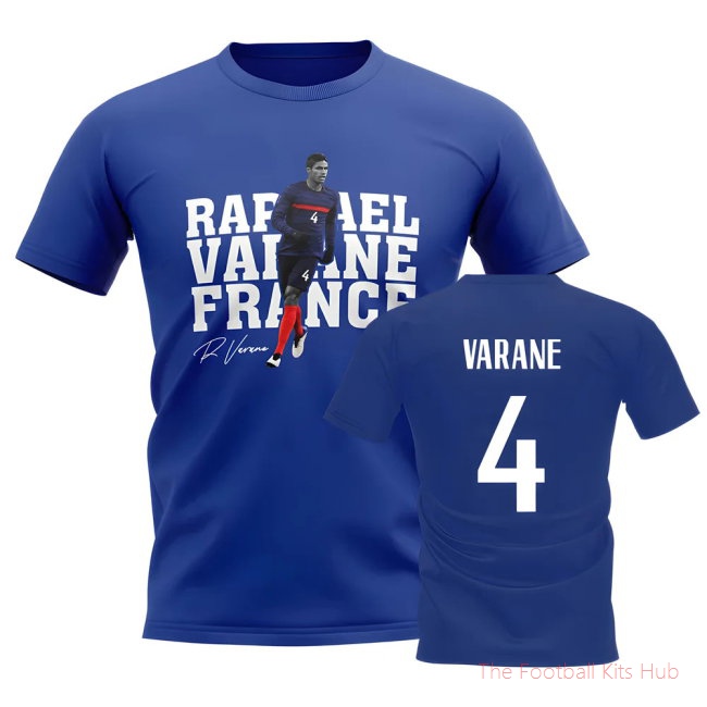 Raphael Varane France Player Tee (Blue)-UniFootball Store