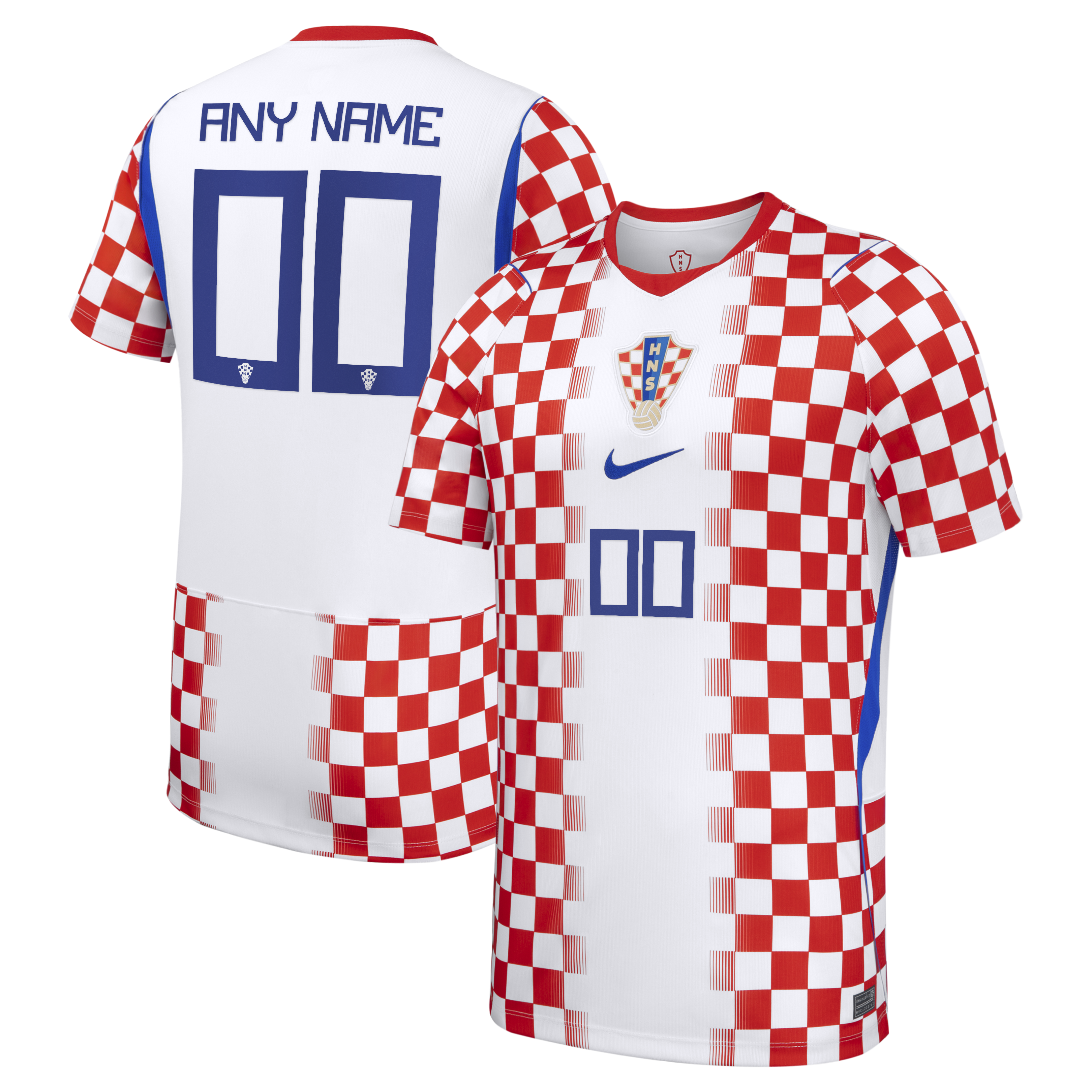 Women's Croatia National Team 2026 Home Stadium Replica Custom Jersey - White | UniFootball Store