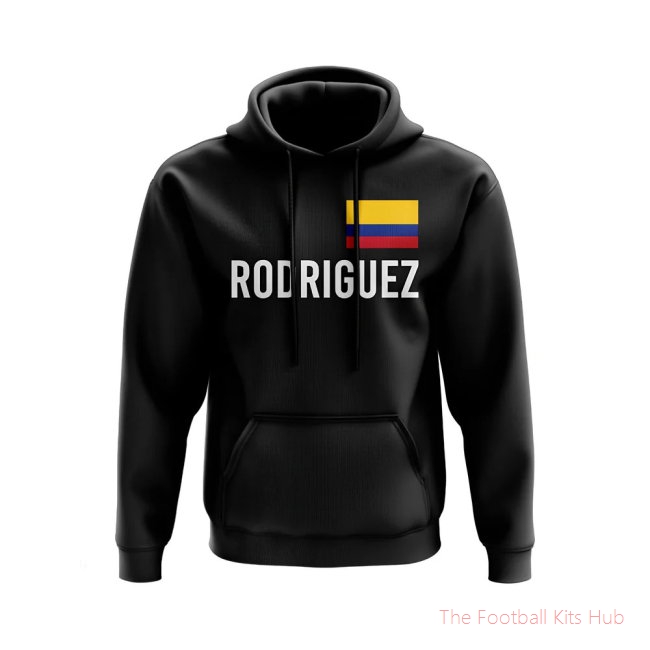 James Rodriguez Colombia Name Hoody (Black)-UniFootball Store