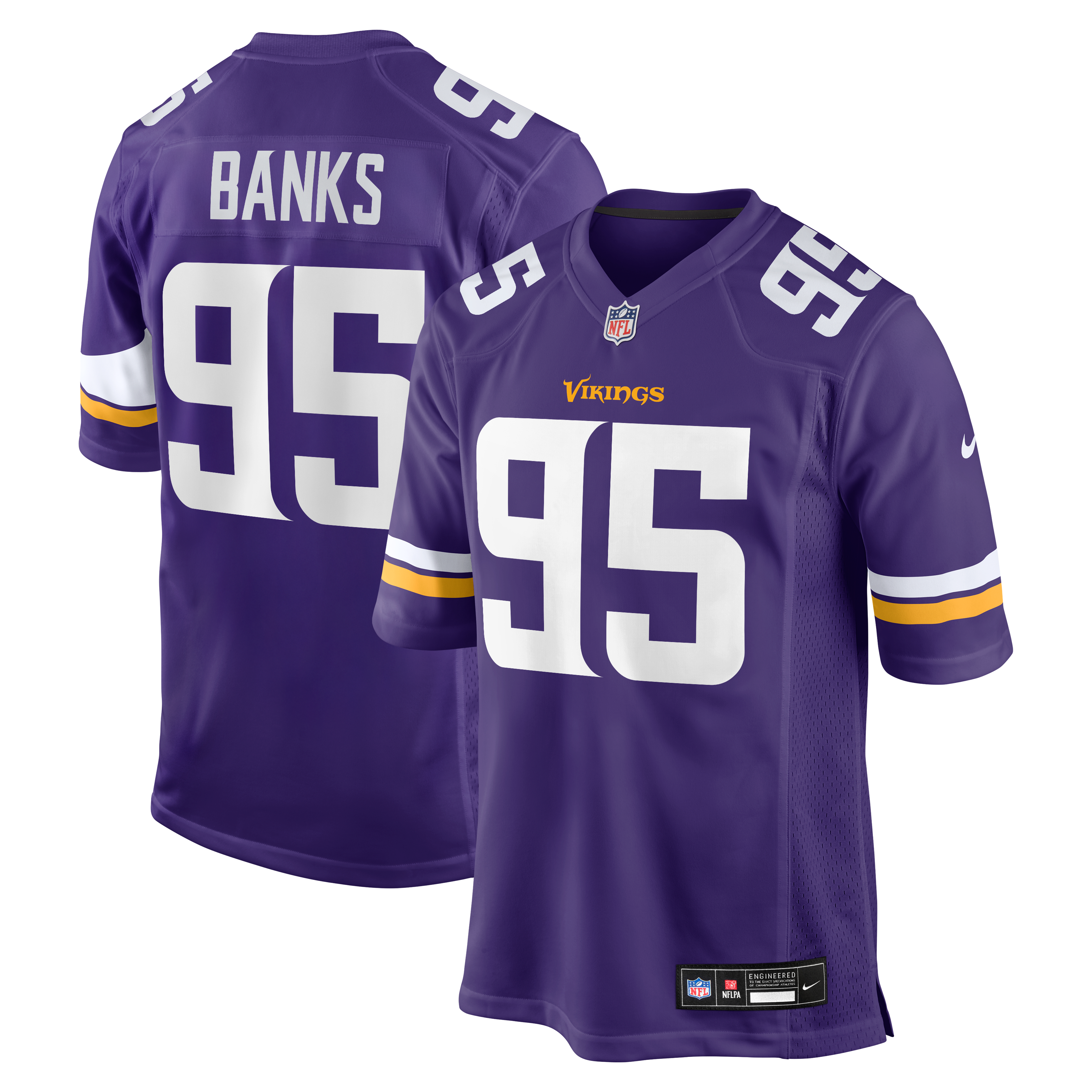 Caleb Banks Minnesota Vikings NFL Jersey - Purple | UniFootball Store