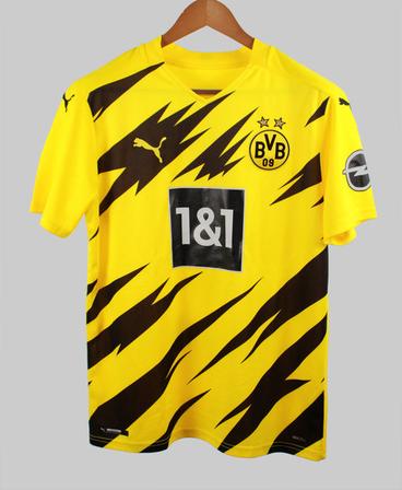 20/21 Borussia Dortmund Lightning Home Erling Haaland #9 Bundesliga Vintage Fan Jersey