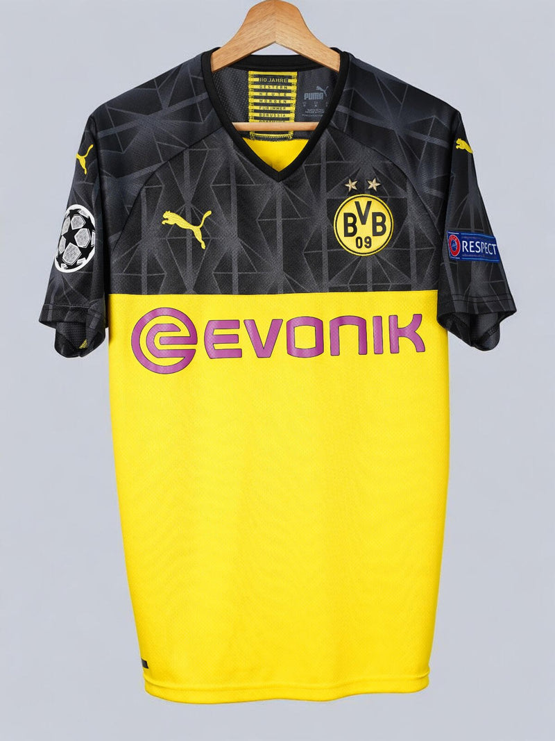 19/20 Borussia Dortmund Home Erling Haaland #17 Champions League Retro Collectible Jersey