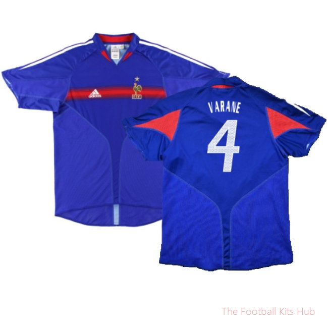 France 2004-06 Home Shirt (S) (Excellent) (VARANE 4)-UniFootball Store