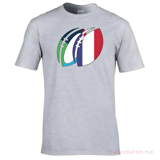 Men France Rugby Ball T-Shirt UEFA Euro-UniFootball Store