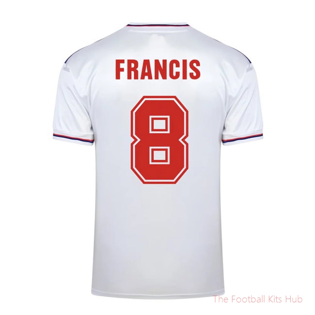 Score Draw England World Cup 1982 Home Shirt (Francis 8)-UniFootball Store