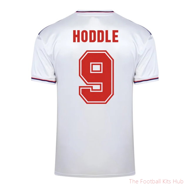 Score Draw England World Cup 1982 Home Shirt (Hoddle 9)-UniFootball Store