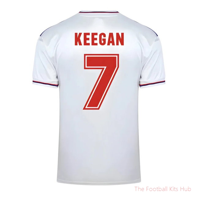 Score Draw England World Cup 1982 Home Shirt (Keegan 7)-UniFootball Store