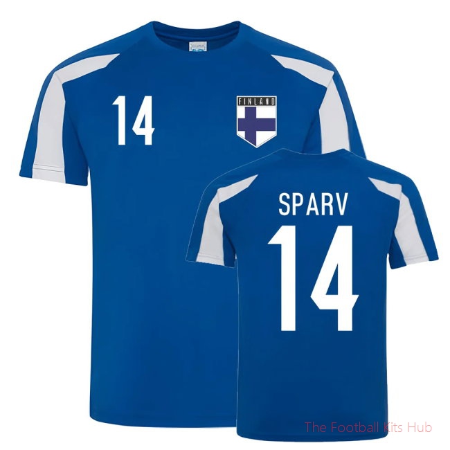 Tim Sparv Finland Sports Training Jersey (Blue-White)-UniFootball Store