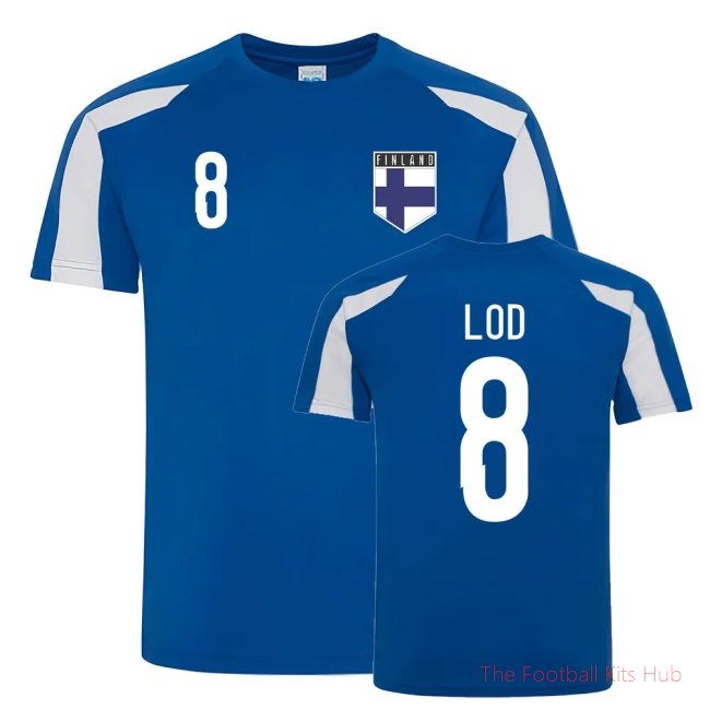 Robin Lod Finland Sports Training Jersey (Blue-White)-UniFootball Store