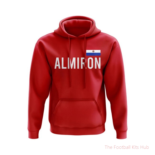 Miguel Almiron Paraguay Name Hoody (Red)-UniFootball Store