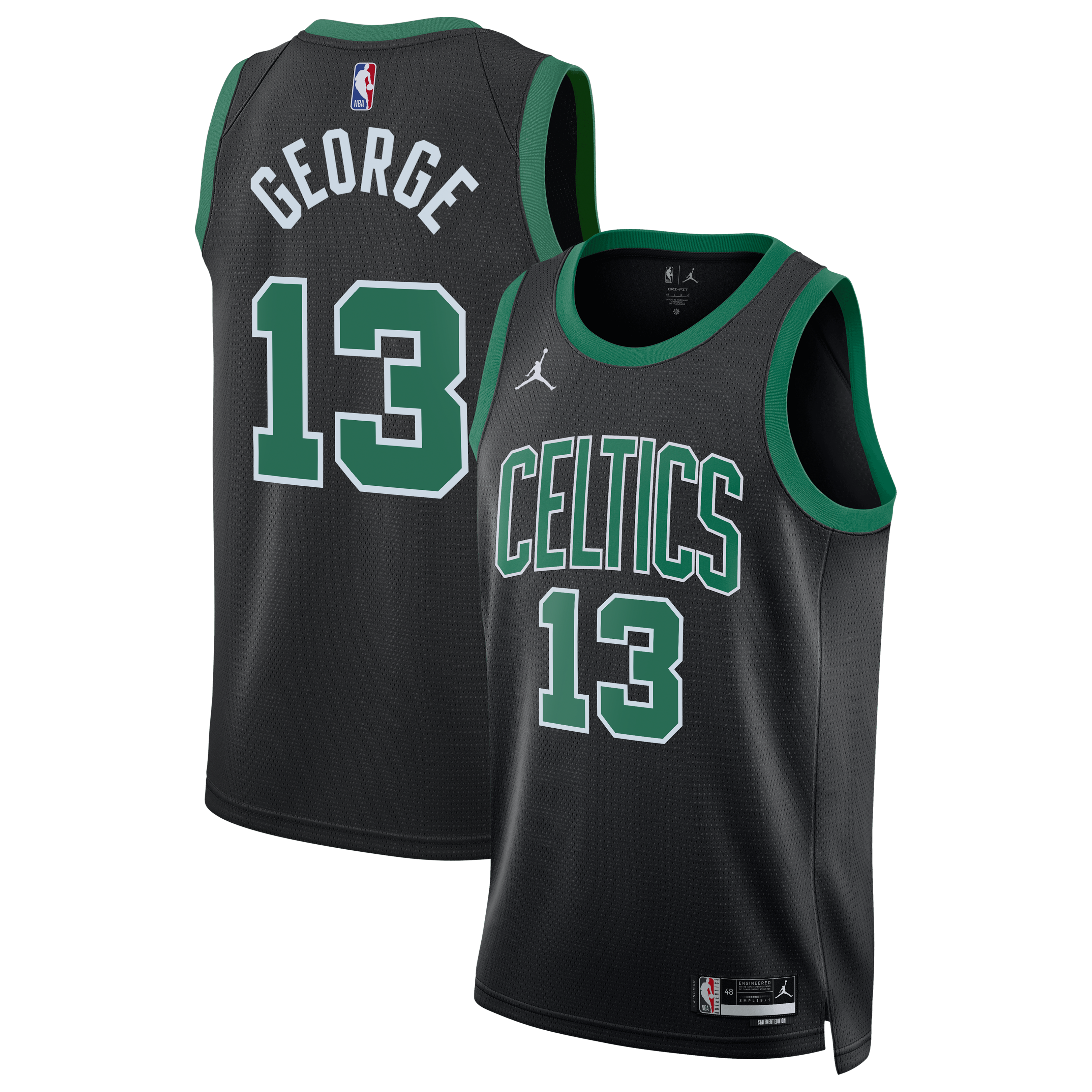 Youth Paul George Boston Celtics Swingman Jersey - Statement Edition - Black | UniFootball Store