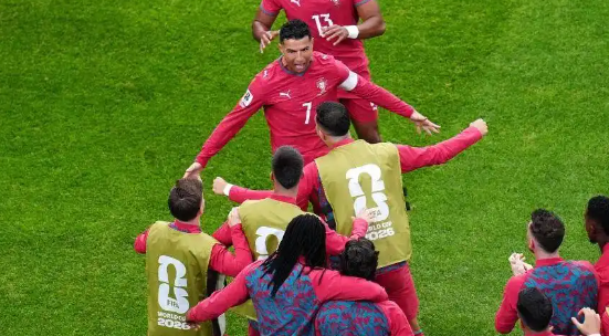 Portugal team celebrates victory