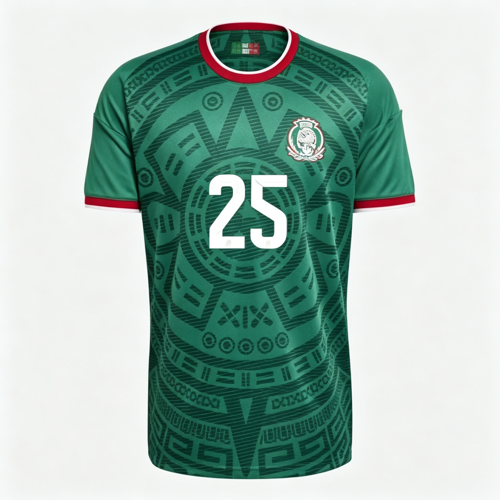 Mexico Roberto Alvarado #25 2026 World Cup Official Home Jersey | UniFootball Store