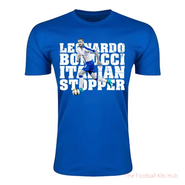 Leonardo Bonucci Italian Stopper T-Shirt (Blue) - Kids-UniFootball Store